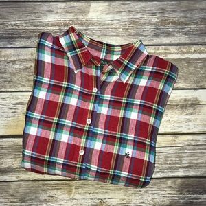 Lauren Ralph Lauren Plaid Blouse Plus 1X